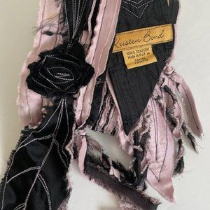 Ltd ed silk charmeuse scarf - pink
